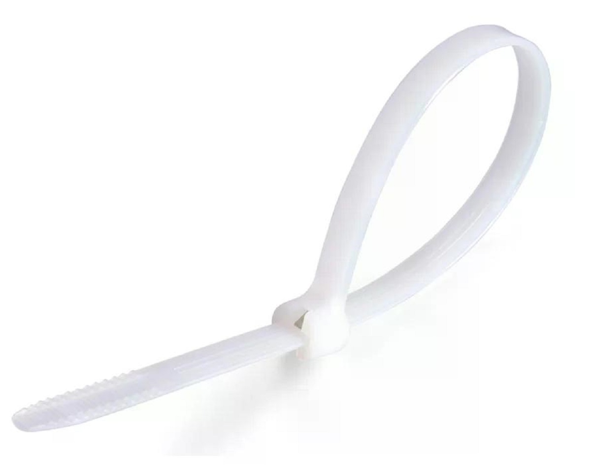 Хомут пластиковый FORTISFLEX КСЗ 8x400 (бел) (100шт.) 74110