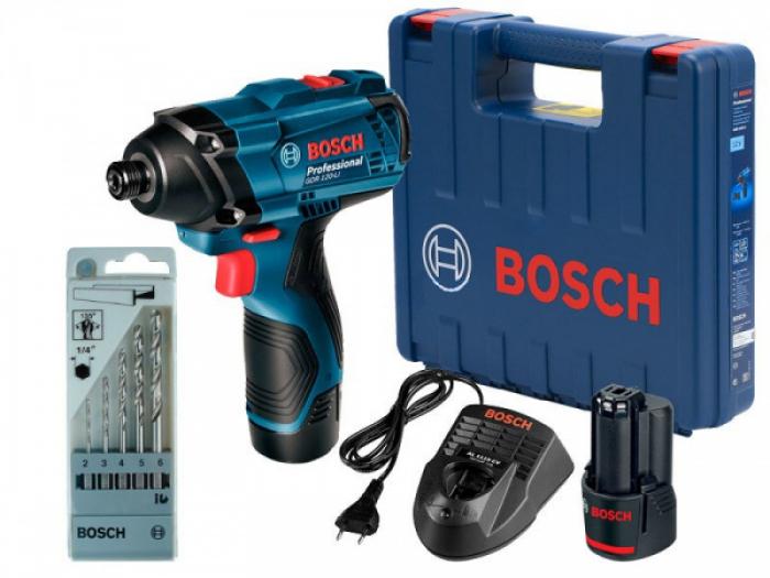 Гайковерт аккумуляторный BOSCH GDR 120-LI 06019F0005 2х1,5Ач, кейс