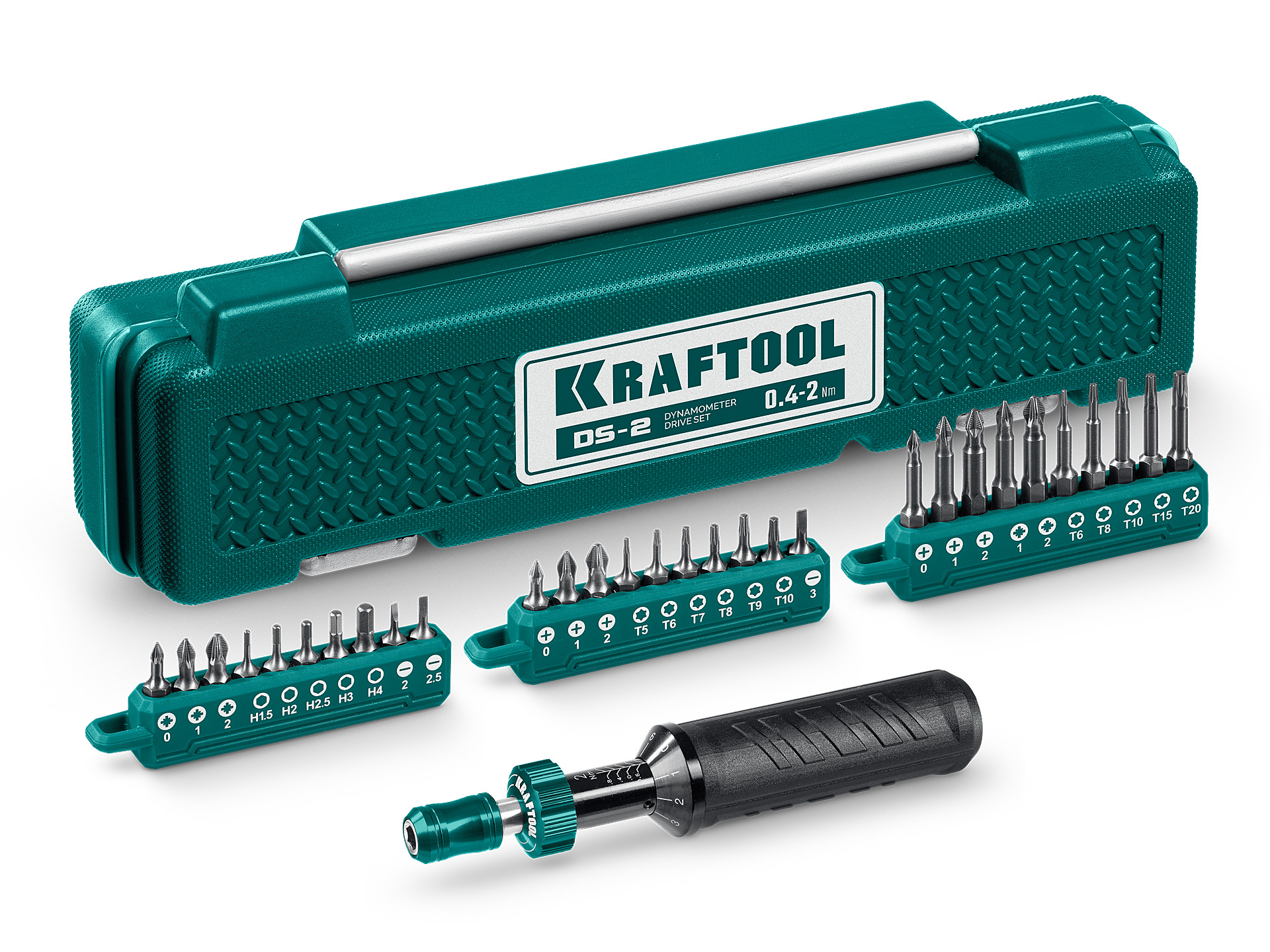 Отвертка динамометрическая KRAFTOOL 0.4-2 Нм 64034