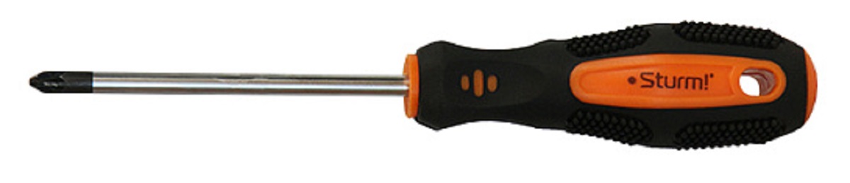 Отвертка крестовая Sturm 1040-14-PZ1-75 pz1х75мм, магнит. наконечник