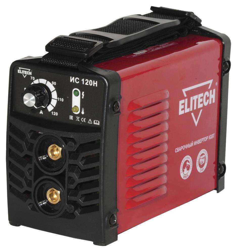 Сварочный инвертор ELITECH ИС 120Н мма 184703