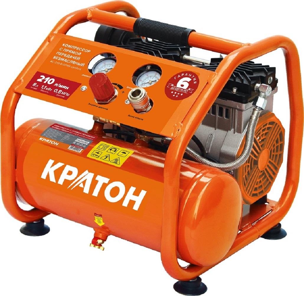 Компрессор поршневой безмасляный КРАТОН AC-210-8-OFHS 3 01 01 058