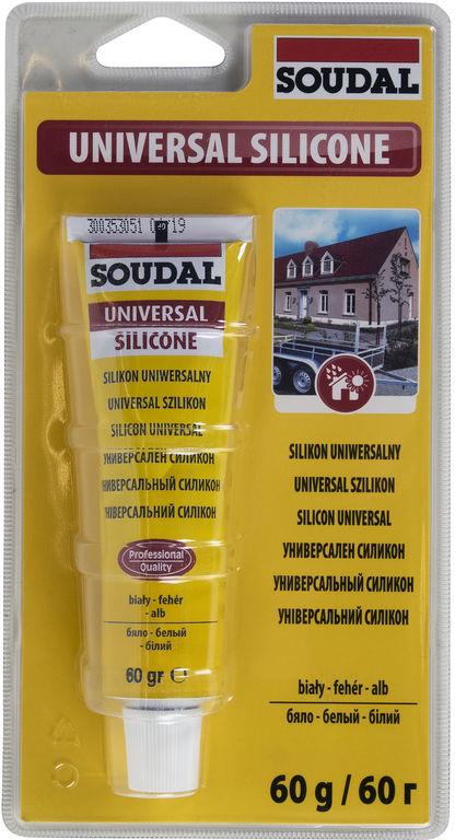 Герметик SOUDAL универсальный, белый (60 гр) 120031 120031