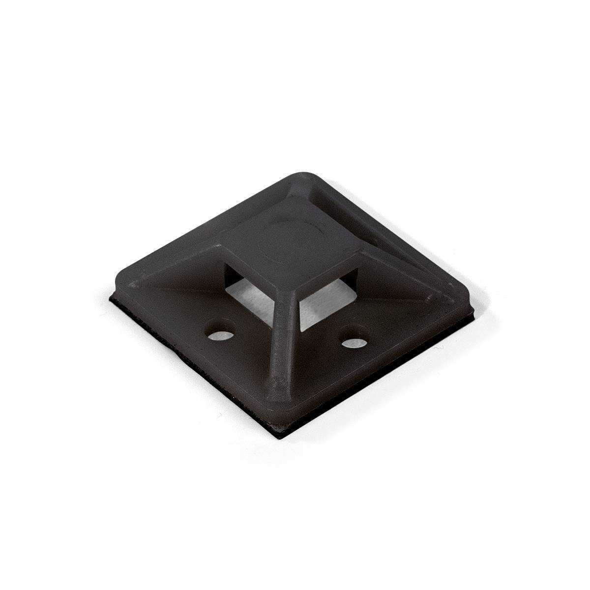 Площадка под хомуты FORTISFLEX ПМС 25х25 черная, 100шт. самоклеящаяся 63095