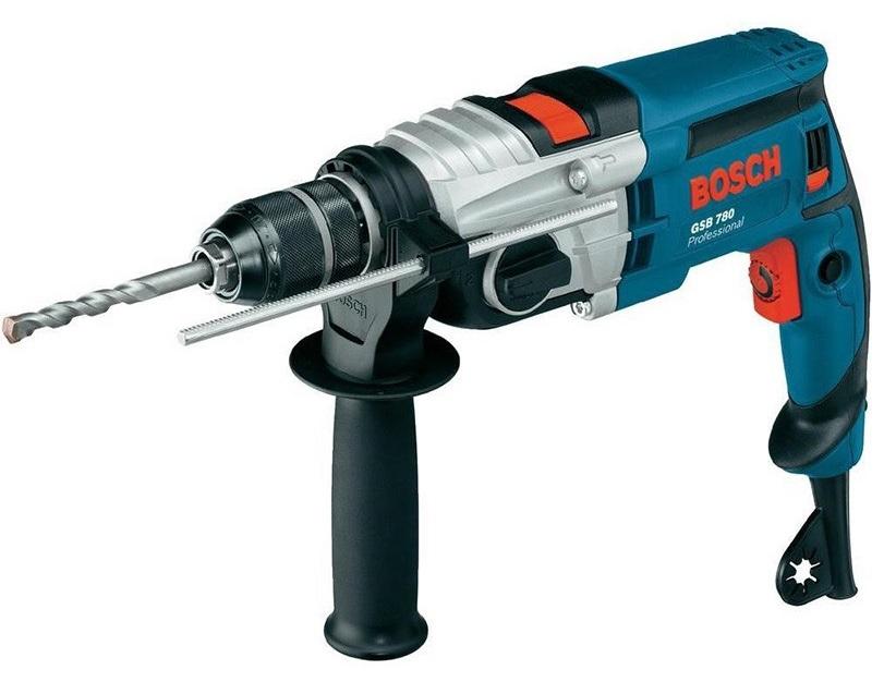 Дрель ударная сетевая BOSCH GSB 780 (БЗП) двухскоростная 060117B101
