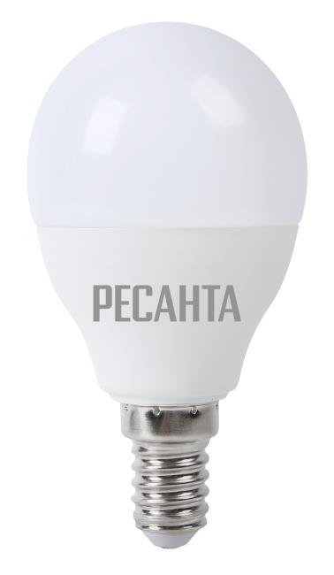 Лампа светодиодная Ресанта G45 7W 4000К E14 76/1/8