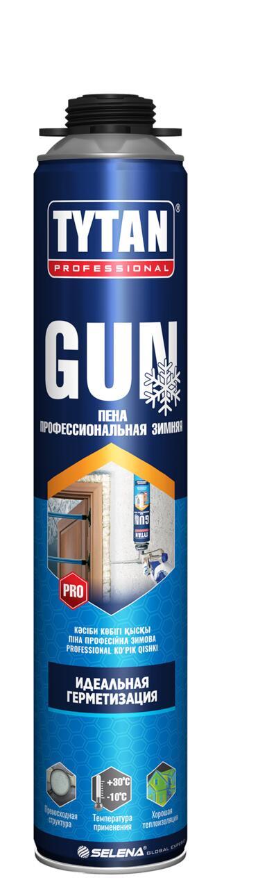 Пена монтажная TYTAN GUN профессиональная, всесезонная (750мл) тов-203237