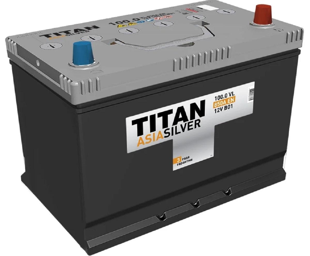 Аккумулятор TITAN ASIASILVER 100.0 VL 850А 4607008887365