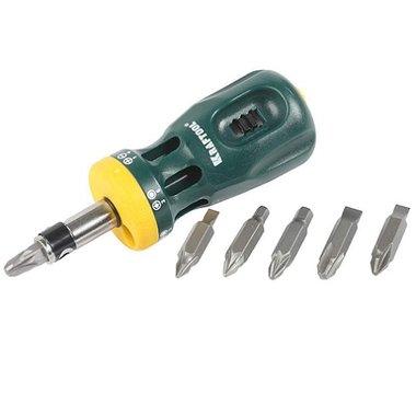 Отвертка реверсивная KRAFTOOL "BIT LOCK" со вставками 12 предметов 26161-H13 26161-H13