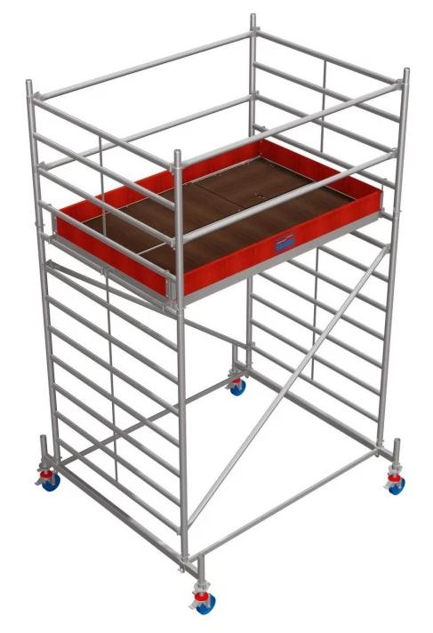 Вышка-тура алюминиевая KRAUSE STABILO 50-2 Н- 4,4 м 735218 735218