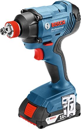 Гайковерт аккумуляторный BOSCH GDX 180 LI ударный 0615990K9W 2х3,0Ач, кейс