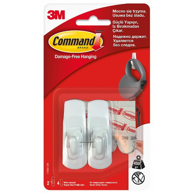 Крючок малый 3M Command® (17002) белый, 2 шт 7100107868