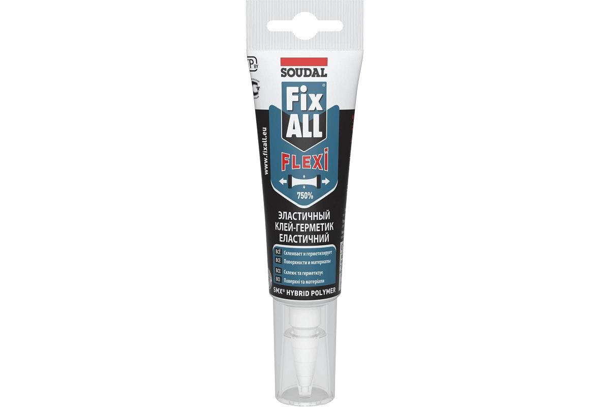 Клей-герметик SOUDAL FIX ALL FLEXI белый (туба 125 мл) 134136 134136