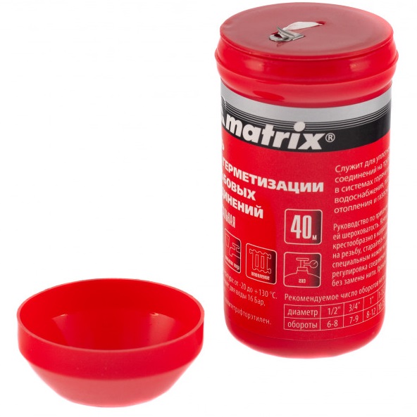 Нить для герметизации MATRIX 88887 резьбовых соединений, 40 м