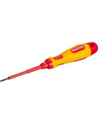 Отвертка шлицевая диэлектрическая KRAFTOOL X-Drive ELECTRO VDE 1000 V 5.5 х 125 мм 250083-5.5-125 250083-5.5-125