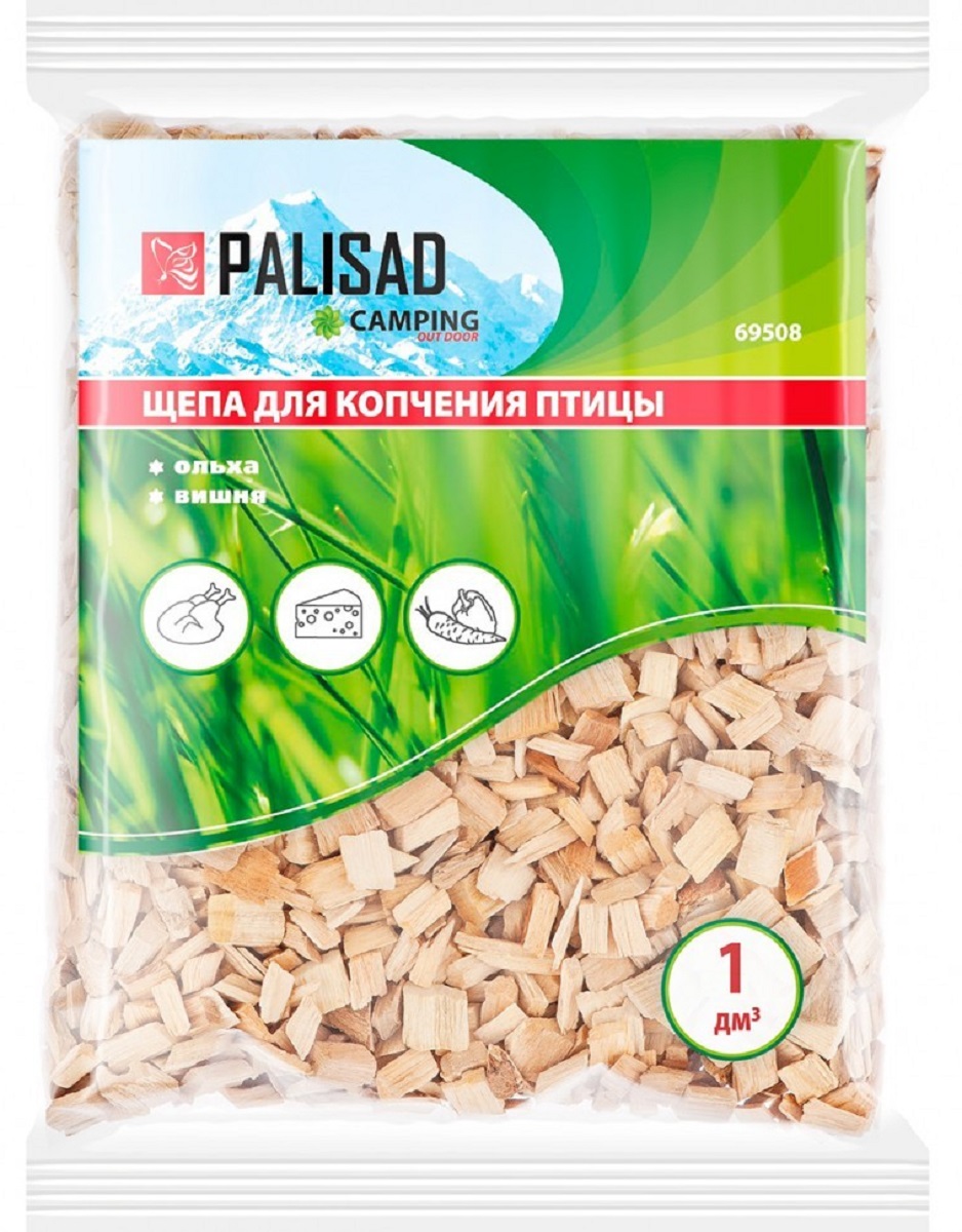 Щепа PALISAD 69 508 для копчения птицы (ольха+вишня) 69508