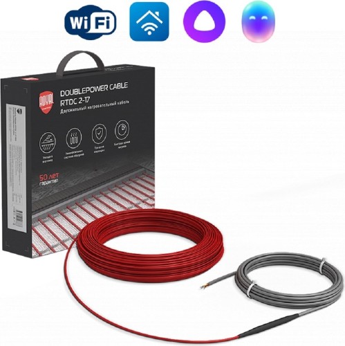 Изображение товара Нагревательный кабель ROYAL THERMO Doublepower Cable RTDC 2-17-100 комплект НС-1599068 Изображение товара Нагревательный кабель ROYAL THERMO Doublepower Cable RTDC 2-17-100 комплект НС-1599068