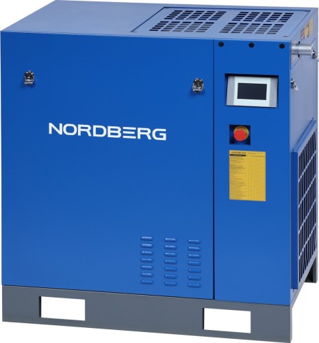 Изображение товара Компрессор винтовой NORDBERG NCC20_13 15 квт, 13 бар, 1600 л/мин, без ресивера Изображение товара Компрессор винтовой NORDBERG NCC20_13 15 квт, 13 бар, 1600 л/мин, без ресивера