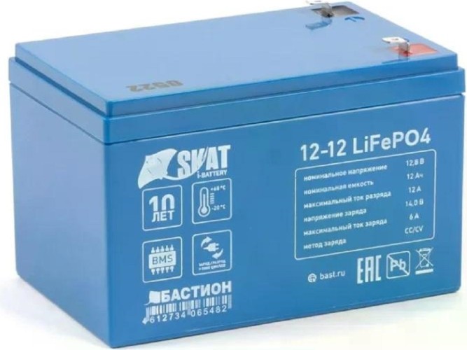 Изображение товара Аккумулятор SKAT i-Battery 12-12 LiFePo4 литиевый тяговый 646 Изображение товара Аккумулятор SKAT i-Battery 12-12 LiFePo4 литиевый тяговый 646