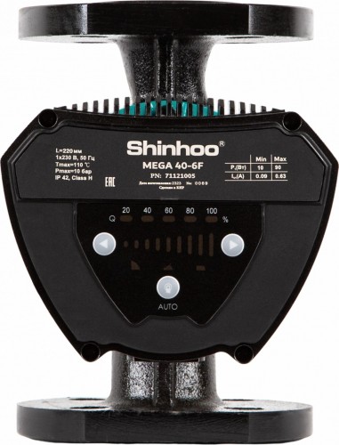 Изображение товара Насос циркуляционный SHINHOO MEGA 40-6F 71121005