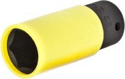 Ударная торцевая головка глубокая HANS 84304C22 тонкостенная 1/2" желтая