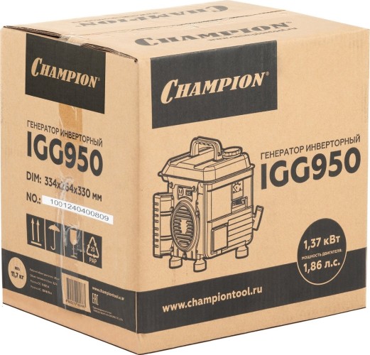 Генератор бензиновый CHAMPION IGG950 инверторный №14