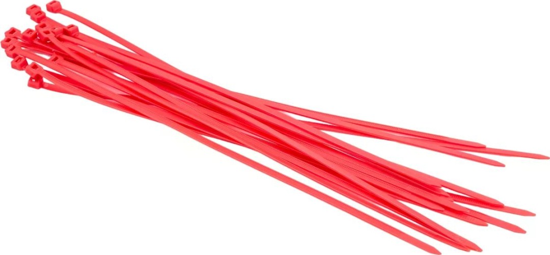 Изображение товара Хомут пластиковый FORTISFLEX КСС 5х300 красный, 100шт. 61330 Изображение товара Хомут пластиковый FORTISFLEX КСС 5х300 красный, 100шт. 61330