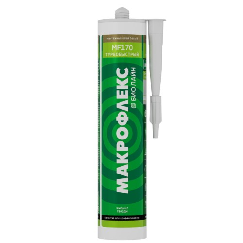 Изображение товара Клей монтажный МАКРОФЛЕКС MF170 Bio Line турбобыстрый 2679598/1739814 2679598 Изображение товара Клей монтажный МАКРОФЛЕКС MF170 Bio Line турбобыстрый 2679598/1739814 2679598