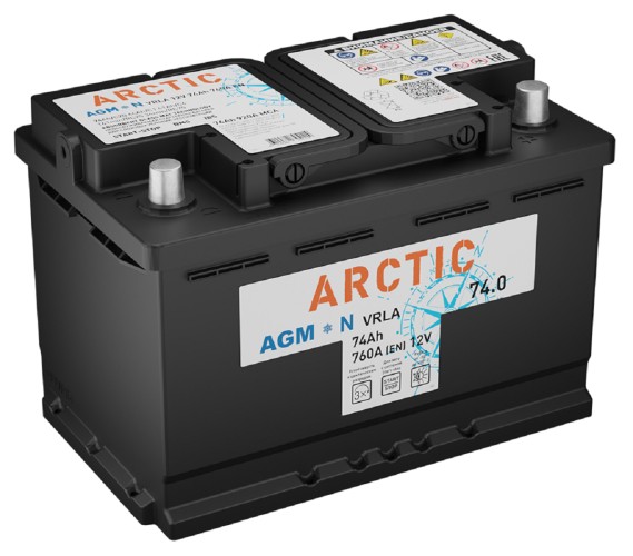 Аккумулятор ARCTIC AGM 74.0 VRLA L3 (О.П.) (278х175х190) 4610082704114 №1