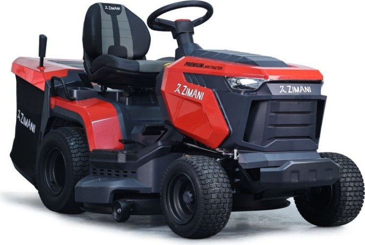 Изображение товара Садовый трактор ZIMANI TC92HL с шириной кошения 92 см и объемом травосборника 300 литров