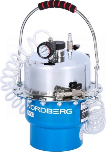 Изображение товара Устройство для замены тормозной жидкости NORDBERG BC8 пневматическая, 5 л Изображение товара Устройство для замены тормозной жидкости NORDBERG BC8 пневматическая, 5 л