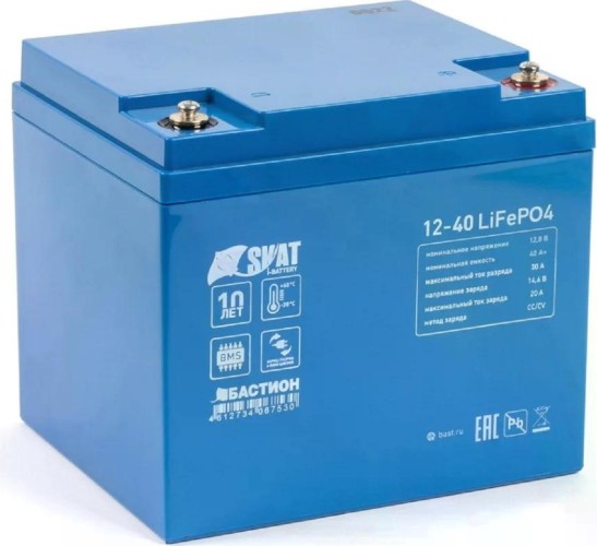 Изображение товара Аккумулятор SKAT i-Battery 12-40 LiFePo4 литиевый тяговый 649 Изображение товара Аккумулятор SKAT i-Battery 12-40 LiFePo4 литиевый тяговый 649