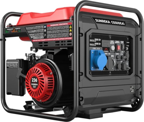 Изображение товара Генератор бензиновый SUNREKA G5500 EAi инверторный 211058 Изображение товара Генератор бензиновый SUNREKA G5500 EAi инверторный 211058