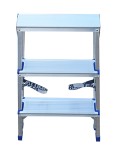 Стремянка алюминиевая АЛЮМЕТ AD 7203 3 ступени двухсторонняя AD7203 №7