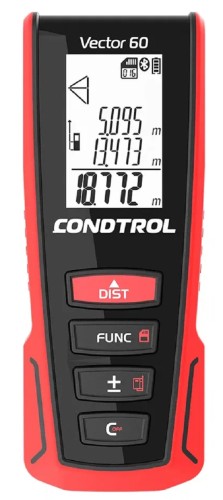 Изображение товара Лазерный дальномер CONDTROL Vector 60 1-4-104 Изображение товара Лазерный дальномер CONDTROL Vector 60 1-4-104