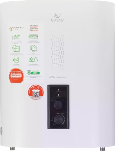 Изображение товара Водонагреватель ROYAL CLIMA RWH-BN30-FS накопительного типа BETTA NOVA Inox НС-1685370 Изображение товара Водонагреватель ROYAL CLIMA RWH-BN30-FS накопительного типа BETTA NOVA Inox НС-1685370
