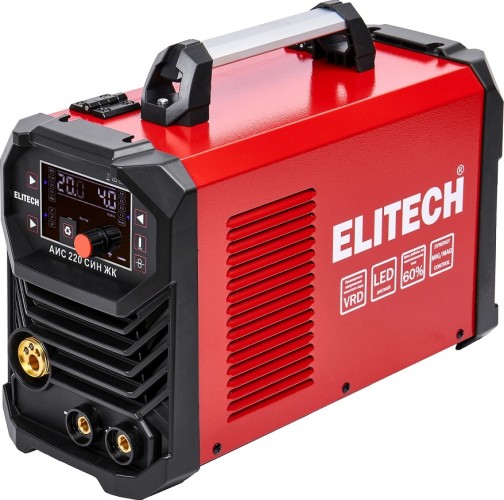 Изображение товара Сварочный полуавтомат ELITECH АИС 220 СИН ЖК для MIG/MAG аргонодуговой и MMA сварки
