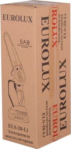 Пила цепная аккумуляторная EUROLUX ELS-20-Li АКБ 2А*ч и ЗУ 70/10/56 №11