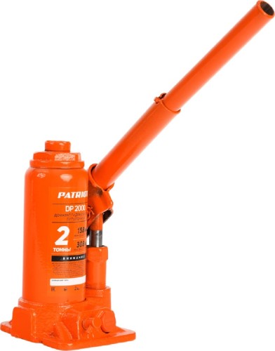 Изображение товара Домкрат бутылочный PATRIOT DB 2000 2T 158-308мм 770000020 Изображение товара Домкрат бутылочный PATRIOT DB 2000 2T 158-308мм 770000020