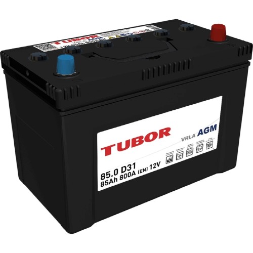 Изображение товара Аккумулятор TUBOR AGM 85.0 VRLA D31 B00 750А 4610082700154 Изображение товара Аккумулятор TUBOR AGM 85.0 VRLA D31 B00 750А 4610082700154