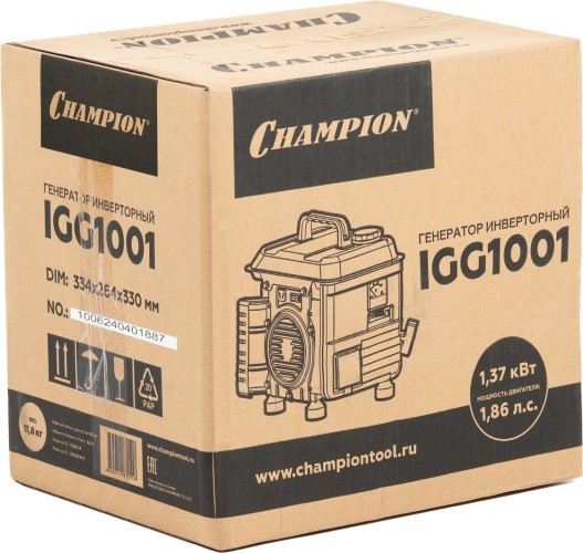 Генератор бензиновый CHAMPION IGG1001 инверторный №14