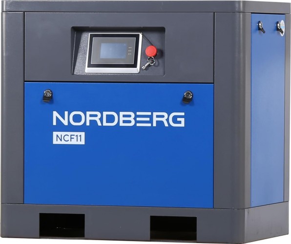 Изображение товара Компрессор винтовой NORDBERG NCF11 c частотн. преобразователем, 7,5 квт, 10 бар, 850 л/мин, без ресивера NCF11 Изображение товара Компрессор винтовой NORDBERG NCF11 c частотн. преобразователем, 7,5 квт, 10 бар, 850 л/мин, без ресивера NCF11