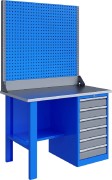 Изображение товара Верстак слесарный однотумбовый ВЕРСТАКОФФ TNC 121.16.1-2 125222