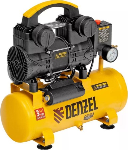 Изображение товара Компрессор поршневой безмасляный Denzel DLP-950/10 950Вт,10 л 58141 Изображение товара Компрессор поршневой безмасляный Denzel DLP-950/10 950Вт,10 л 58141