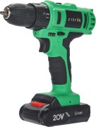 Изображение товара Дрель-шуруповерт аккумуляторная ZITREK Green 20-Li Plus 20В, 2х2.0Ач 083-1115