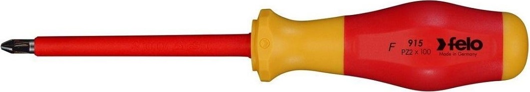 Изображение товара Отвертка диэлектрическая FELO 91 520 390 крестовая pz2x100 91520390 Изображение товара Отвертка диэлектрическая FELO 91 520 390 крестовая pz2x100 91520390