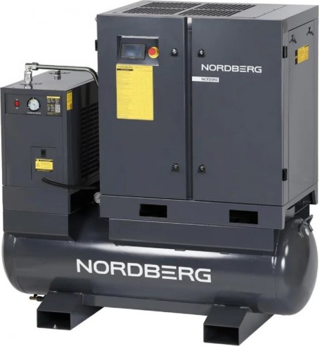 Изображение товара Компрессор винтовой NORDBERG NCF20RD 15 квт, 2150 л/мин, ресивер 410 л Изображение товара Компрессор винтовой NORDBERG NCF20RD 15 квт, 2150 л/мин, ресивер 410 л