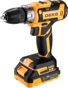 Изображение товара Дрель-шуруповерт аккумуляторная DEKO Banger 20V ONE 13 пр. в кейсе, 2x3.0Ач 083-1109
