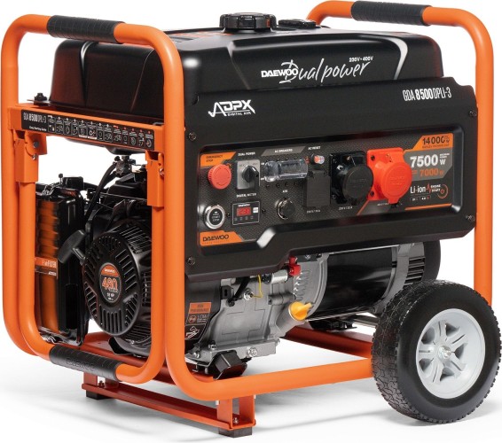 Изображение товара Генератор бензиновый DAEWOO GDA 8500 DPLi-3 DUAL POWER GDA 8500DPLi-3 Изображение товара Генератор бензиновый DAEWOO GDA 8500 DPLi-3 DUAL POWER GDA 8500DPLi-3
