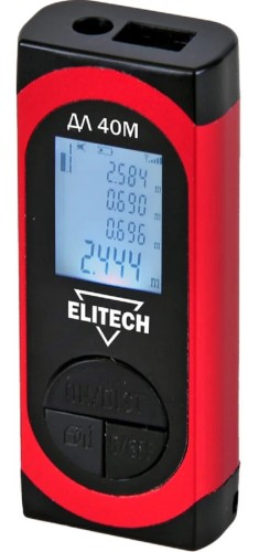 Изображение товара Лазерный дальномер ELITECH ДЛ 40М ДМ 204766 Изображение товара Лазерный дальномер ELITECH ДЛ 40М ДМ 204766